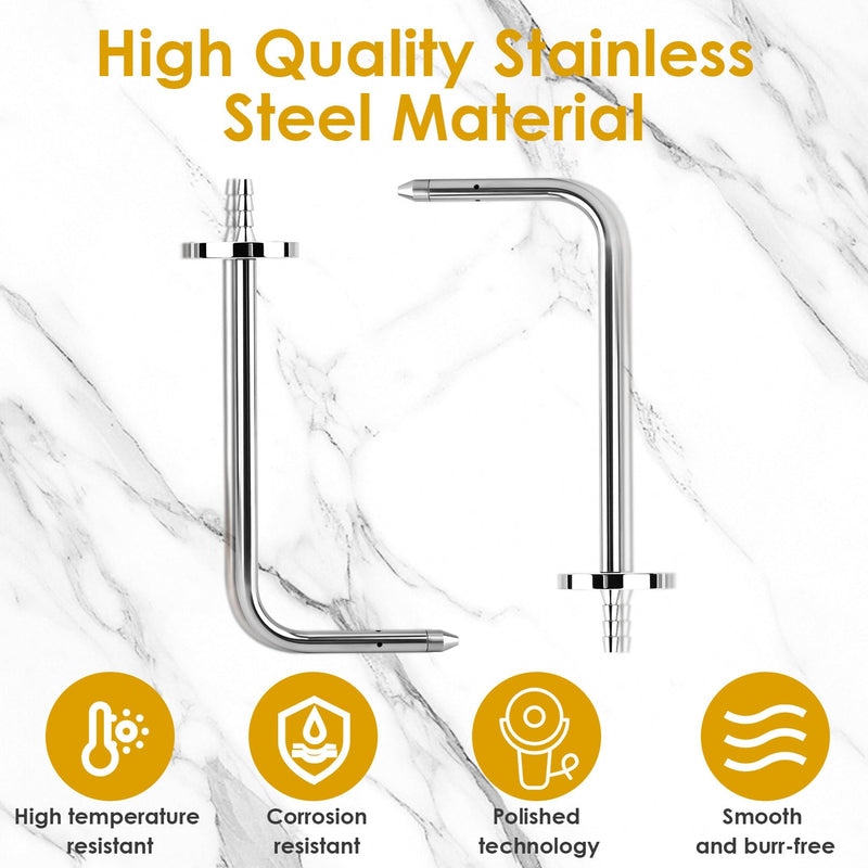 [Australia - AusPower] - Static Pressure Probe with Magnetic Flange for HVAC Fieldpiece Manometers AMIN2, ADMN2, SDMN5 Models for Static Pressure Measurement (2 PCS) 