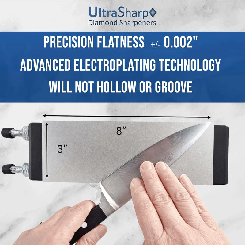Ultra Sharp Diamond Sharpening Stone - 2200 Grit - 8 x 3