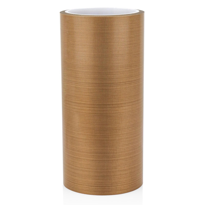 BOMEI PACK PTFE Glass Cloth Tape 6.3mil x 8 "x 33 ft High Temperature PTFE Tape Abrasion Resistant Surface Protection for Vacuum Sealer Machine, Hand Impulse Sealers Insulation Coated 1R Teflon 8in33ft