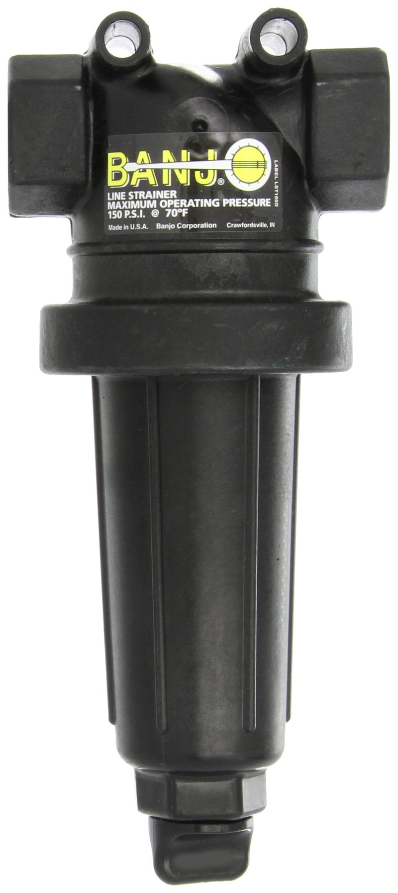 [Australia - AusPower] - Banjo LST100-80 Polypropylene T-Strainer, 80 Mesh, 1" NPT Female 