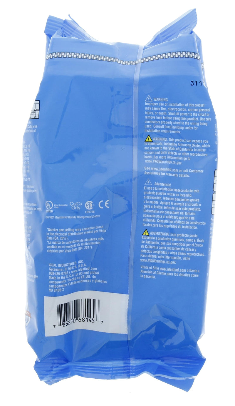 [Australia - AusPower] - IDEAL Electrical 30-341P Twister Wire Connector, Model 341 Tan, (100/Bag) 