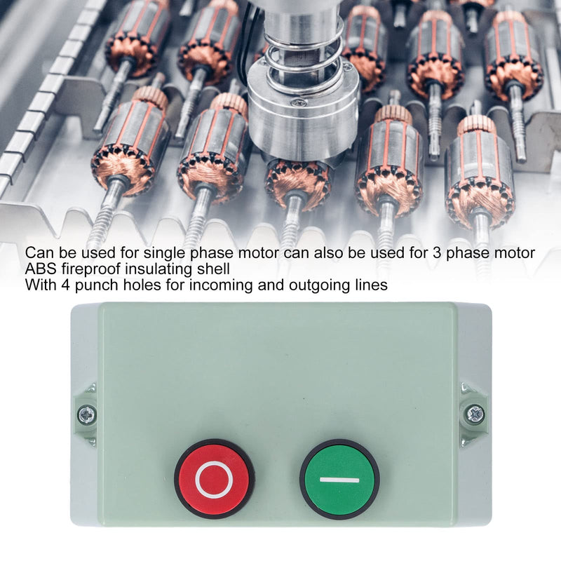 Magnetic Electric Motor Starter, IP55 Waterproof Motor Start Switch, Single-Phase 220 230 V, 3 Phases, 380, 400 V Motor Starter for Workshop