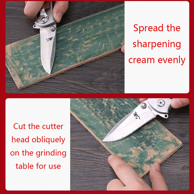 [Australia - AusPower] - LAMDNL Fine Green Buffing Compound Metals Polishing Wax Chromium Green Oxide Grinding Leather Strop Compound Bar Leather Strop Compound Bar Metal Polishing Wax Fine Green Polishing 