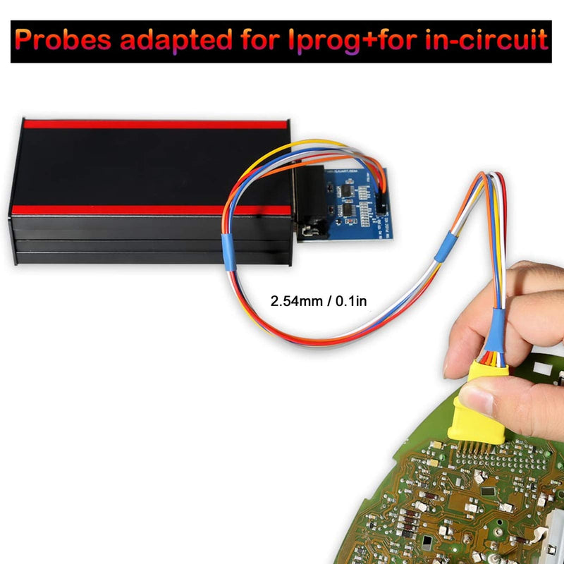 [Australia - AusPower] - Car Probe Adapter, 5 Pcs ECU Probe Adapter Work Without Soldering Pins Works ECU Car Diagnostic Tool for Xprog/iProg Diagnostic Tools 