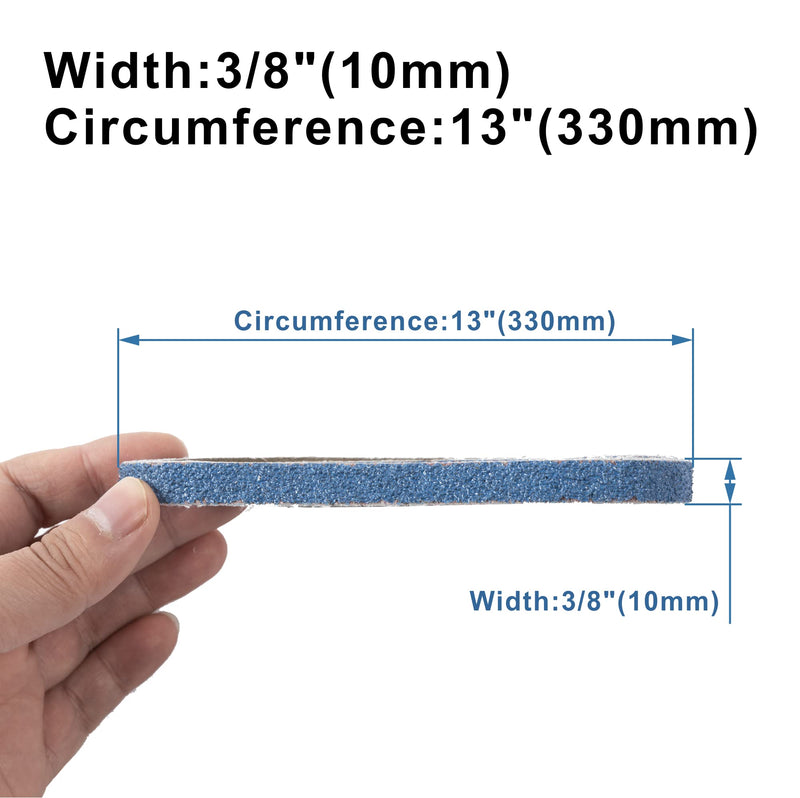 [Australia - AusPower] - UPWOOD Set of 40 Zirconia Sanding Belts 10 x 330 mm Zirconia Corundum Sanding Belt Set of 10 x Grit 40/60/80/120 10 x 330 mm sanding belts 