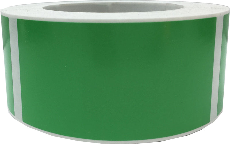 Large Light Green 2 x 4 Inch Labels 500 Total Stickers on a Roll
