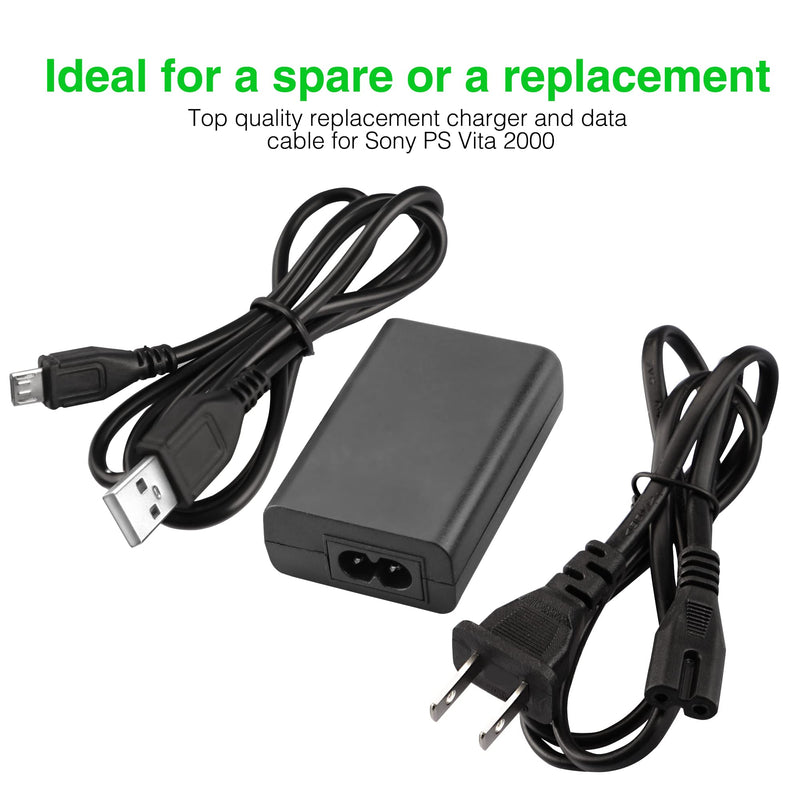 [Australia - AusPower] - PS Vita Charger, AC Adapter Wall Charger Compatible with Sony Playstation Vita 2000 (Only Compatible with PSV 2000) 