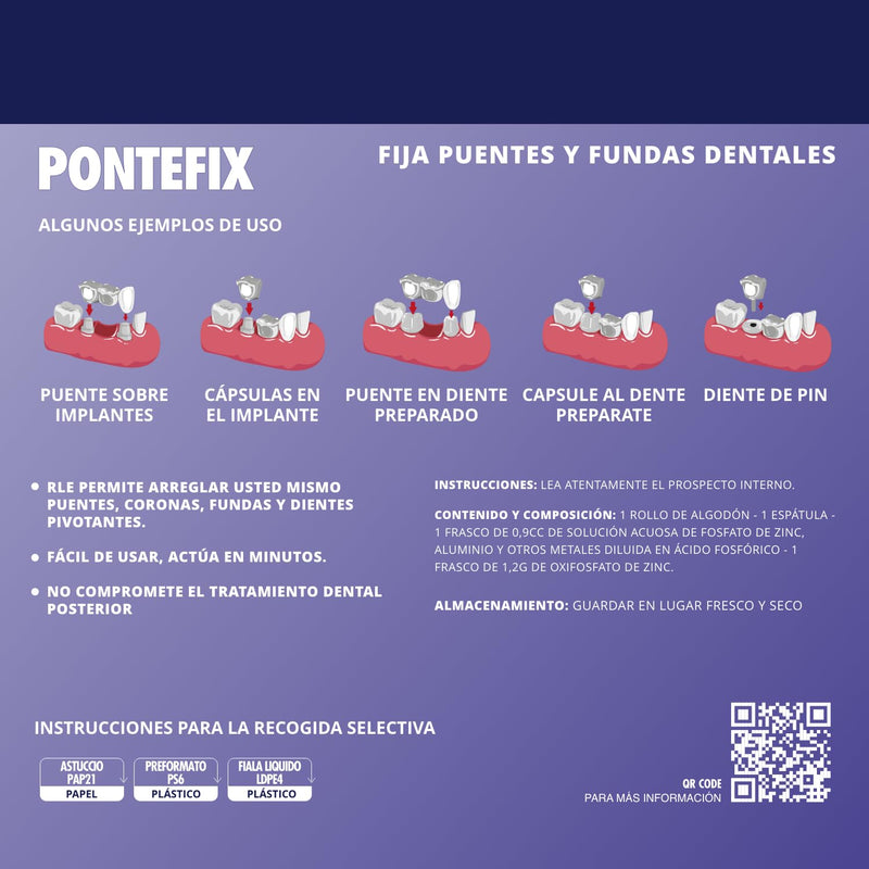 Dental Tooth Cement - Attaches Bridges, Crowns and Pin Teeth, Do It Yourself