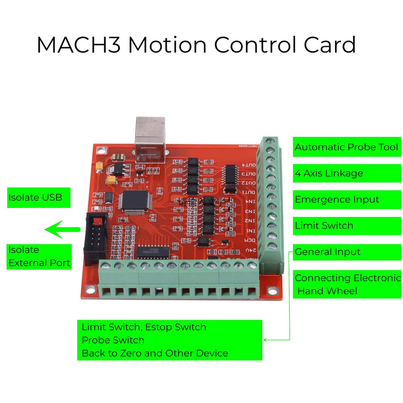 [Australia - AusPower] - USB 100Khz Motion Controller Card Board Motion Control Card for CNC Engraving Stepper Motor Servo Motor 