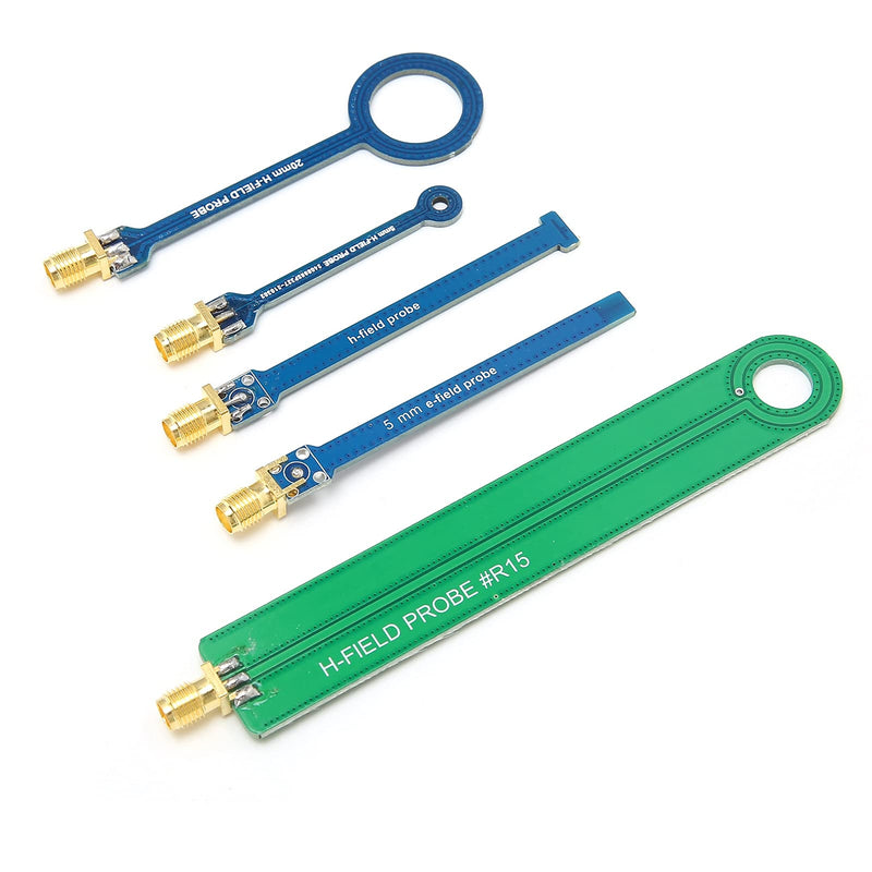 [Australia - AusPower] - 5Pcs Magnetic Field Probe, EMC EMI Near Field Conduction Test Antenna Set 9KHz 3GHz SMA Female Antenna Fine for Conducted Radiation 