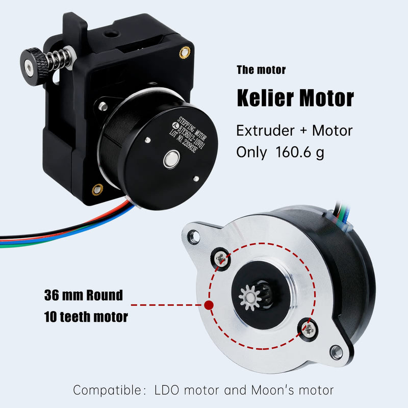 Update Universal Super Light HGT Extruder w/ NEMA14 36MM Stepper Motor Hardened Steel Dual Gears Bowden Direct Drive for Ender 3 V2 PRO 5 Plus CR10 CR10S CR6 SE 3D Printer