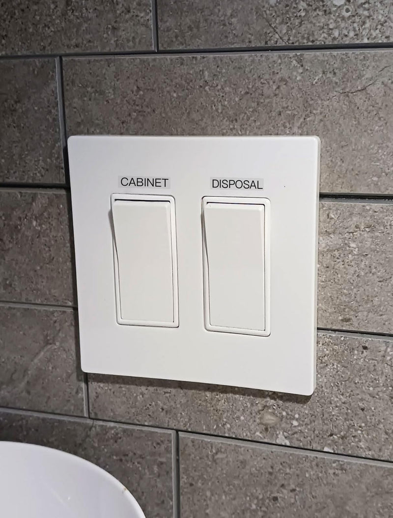 650 PCS Light Switch Labels,Transparent Switches Identification Stickers Label for Home Office