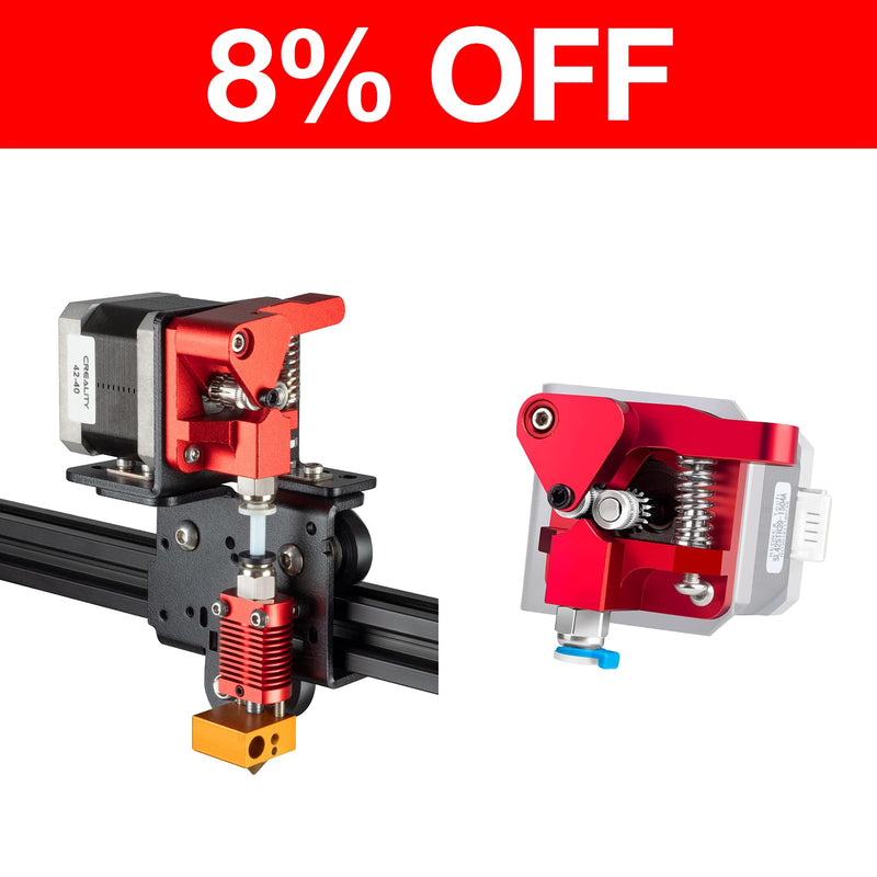 Ender 3 Direct Drive Conversion Bracket Bundle with Dual Gear Extruder with Two Washers Metal Drive Feeder Upgrade Kit