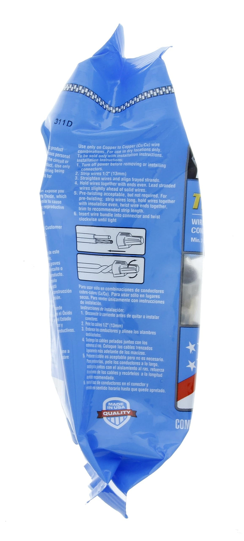 [Australia - AusPower] - IDEAL Electrical 30-341P Twister Wire Connector, Model 341 Tan, (100/Bag) 
