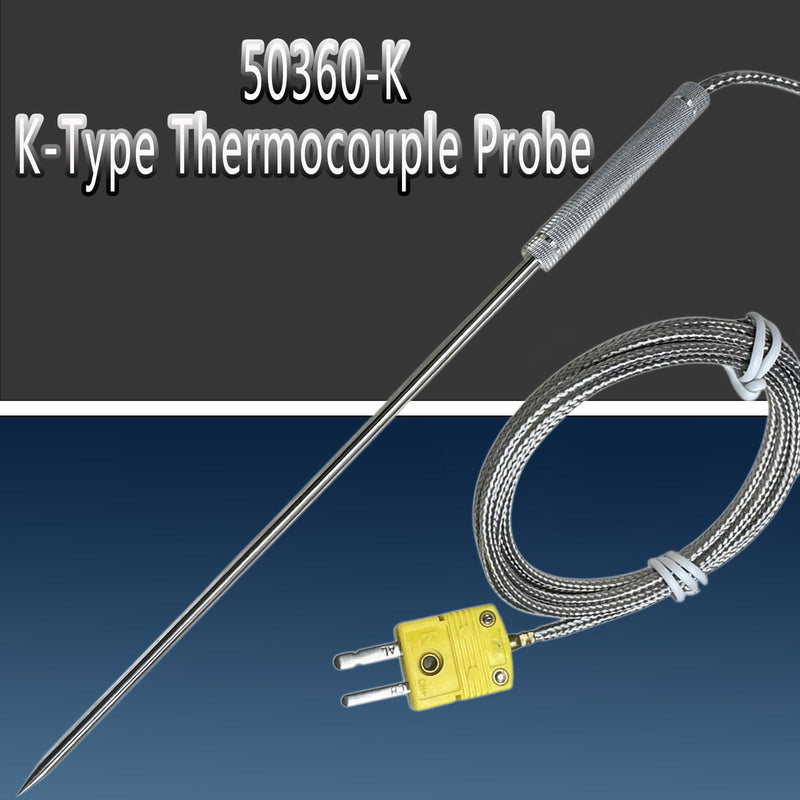 [Australia - AusPower] - 50360-K Type K Furnace Thermocouple Probe Compatible with Cooper-Atkins K Thermocouple Probes, Temperature Range: -40°F to +1100°F, 55-inch Cable 