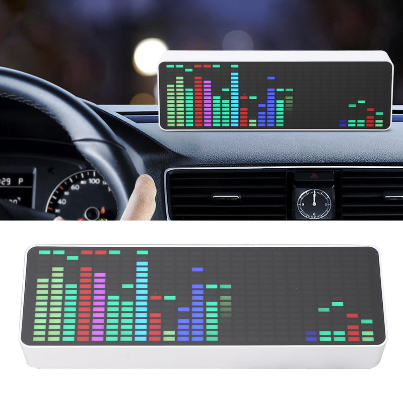 [Australia - AusPower] - Audio Spectrum Analyzer Display, Music Voice Rhythm Spectrum Display, with 20 Spectrum Display Modes, 4 Clock Display Modes and 2 Way Alarm Functions 