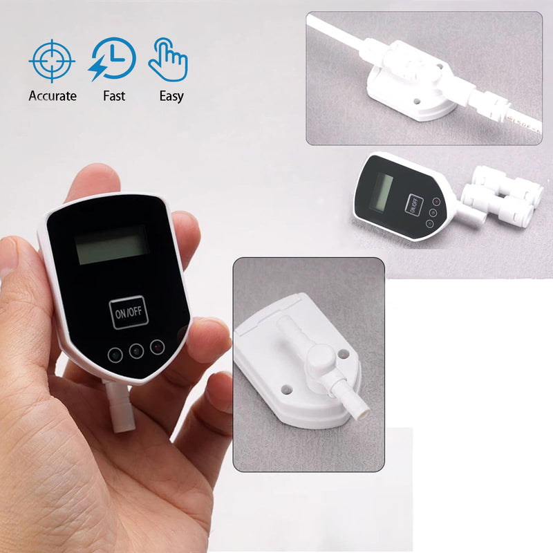 [Australia - AusPower] - in-Line TDS Meter, TDS Digital Water Tester and PPM Measurement Meter for RO-RODI System Drinking Water Monitor, Aquariums, Hydroponics, 0-9990 ppm Measuring Range (Model A) Model A 