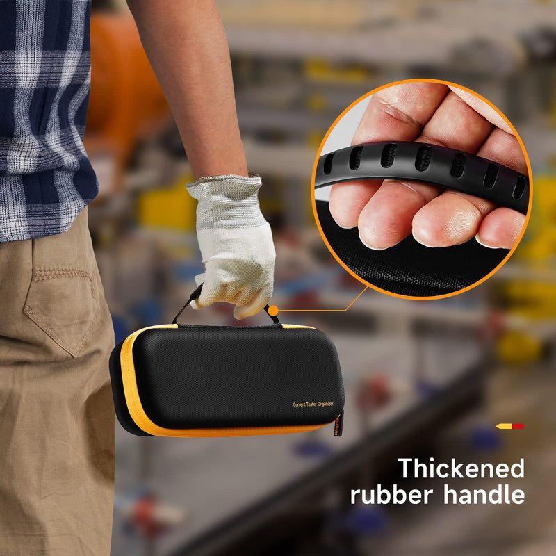 [Australia - AusPower] - KingSung Hard Case for Fluke T5-600/T5-1000/ T5600/ T6-600 Electrical Voltage, Tester Multimeter Carrying Storage Bag, Black 