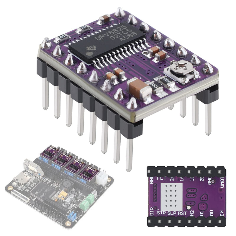 [Australia - AusPower] - 3Pcs DRV8825 Stepper Motor Driver Module with Heat Sink for 3D Printer Rrerap Ramps 