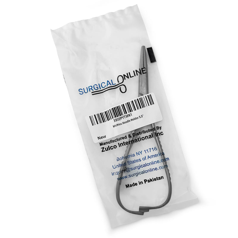 [Australia - AusPower] - SURGICAL ONLINE Mathieu Ligature Elastic Placing Plier 5.5" Needle Holder Driver, Ligature Separator Placer, Elastomeric Orthodontic Instruments 