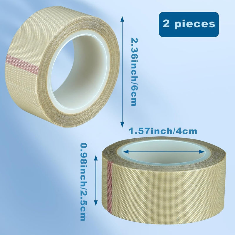 3 Different Size Teflon Tape Fiberglass High Temperature PTFE Fabric Roll with Adhesive