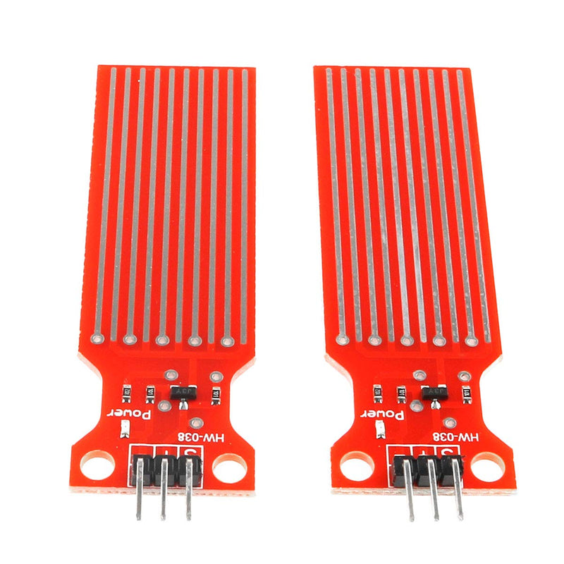 [Australia - AusPower] - Water Level Sensor Module 2PCS Rain Water Level Liquid Surface Height Depth Detection Sensor Module for Arduino Raspberry Pi 