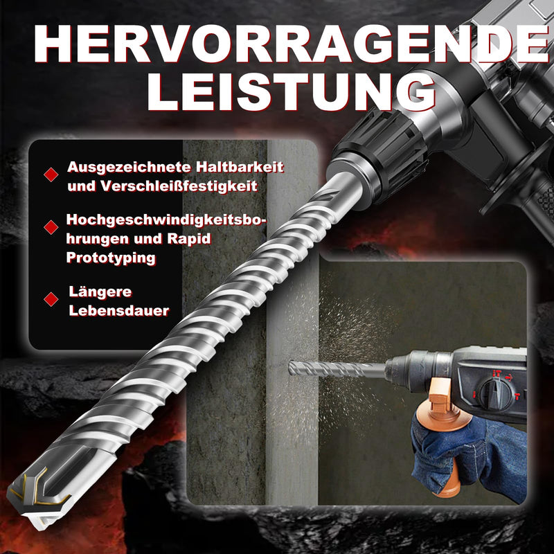 [Australia - AusPower] - METOTY SDS Plus Drill Bit 12 mm x 260 mm, Masonry Drill, Hammer Drill, Concrete Drill, for Stone, Concrete, Natural Stone, Brick Wall 12mm×260mm 