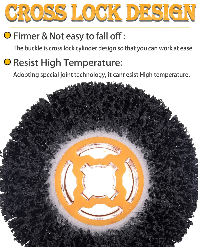 [Australia - AusPower] - 4.5" x 4" Abrasive Drawing Wheel Surface Conditioning Tool, 40 Grit Abrasive Drum for Metal Polishing Paint, Rust, Oxidation - 3/4" Quad Keyway for Hand held Polishing Machine(1) 1 
