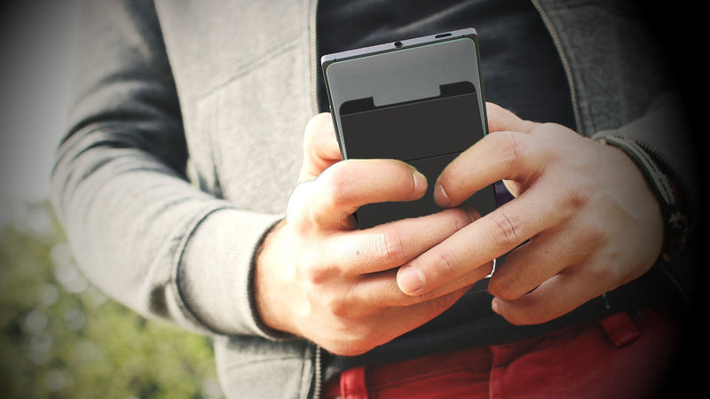 [Australia - AusPower] - Wallet | Card and Money Holder for Cell Phone | Sticks On Case (Black 2) Black 2 