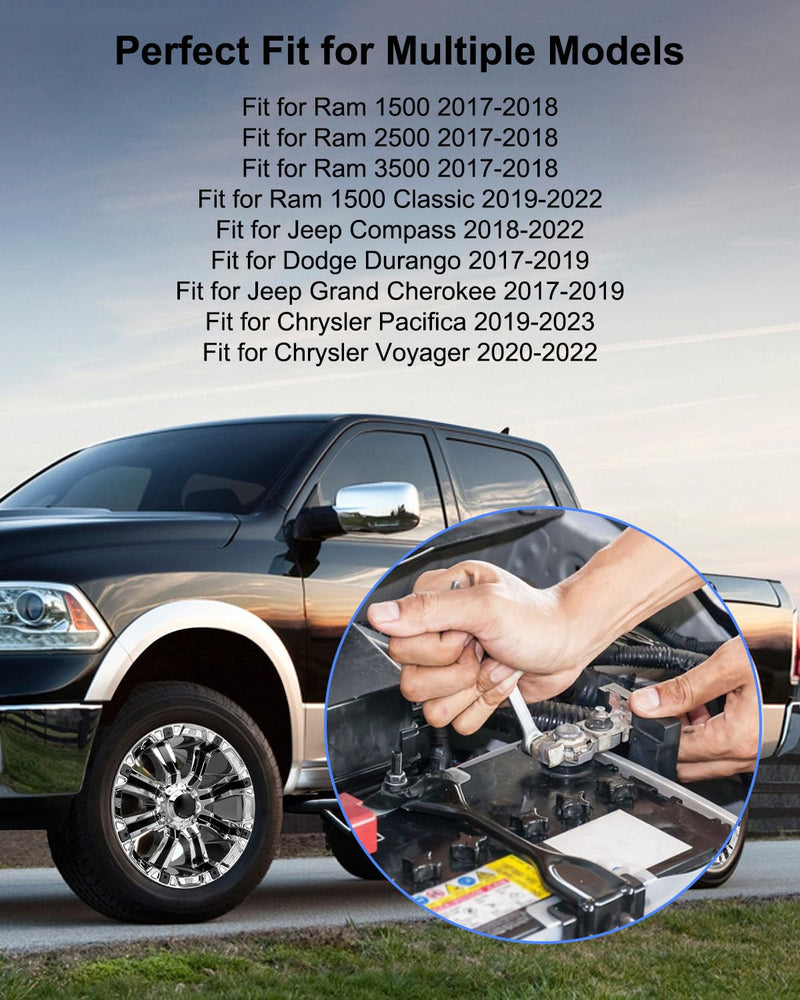 Current Battery Sensor Compatible with Dodge Durango Ram Jeep Compass Grand Cherokee Chrysler Pacifica Voyager Replace 68318616AC 56029778AB, Battery Monitor Module