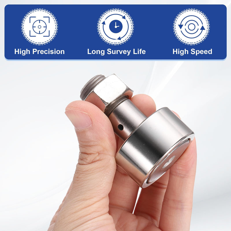 uxcell 3Pcs Cam Follower Track Runner Bearings CF16/KRV35 X Needle Roller Stud Track Bearing, 35mm Roller Diameter, M16 Stud Type for Machine Tool Guide Rail (Hexagon Socket) 3