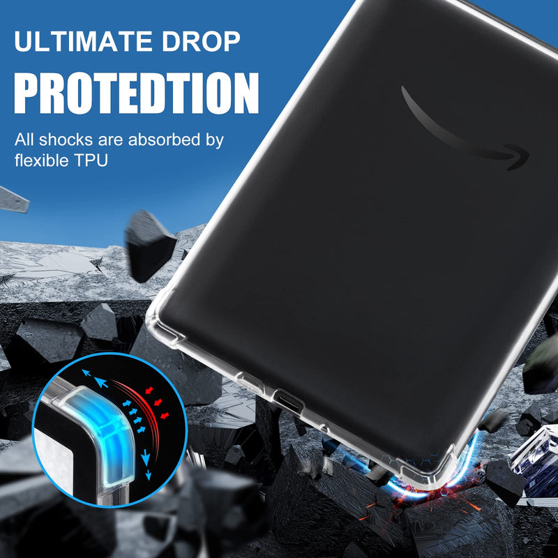 [Australia - AusPower] - CoBak Clear Case for 6" Kindle 11th Generation 2022 - Ultra-Slim Soft TPU Transparent Cover, Lightweight & Durable Protection 