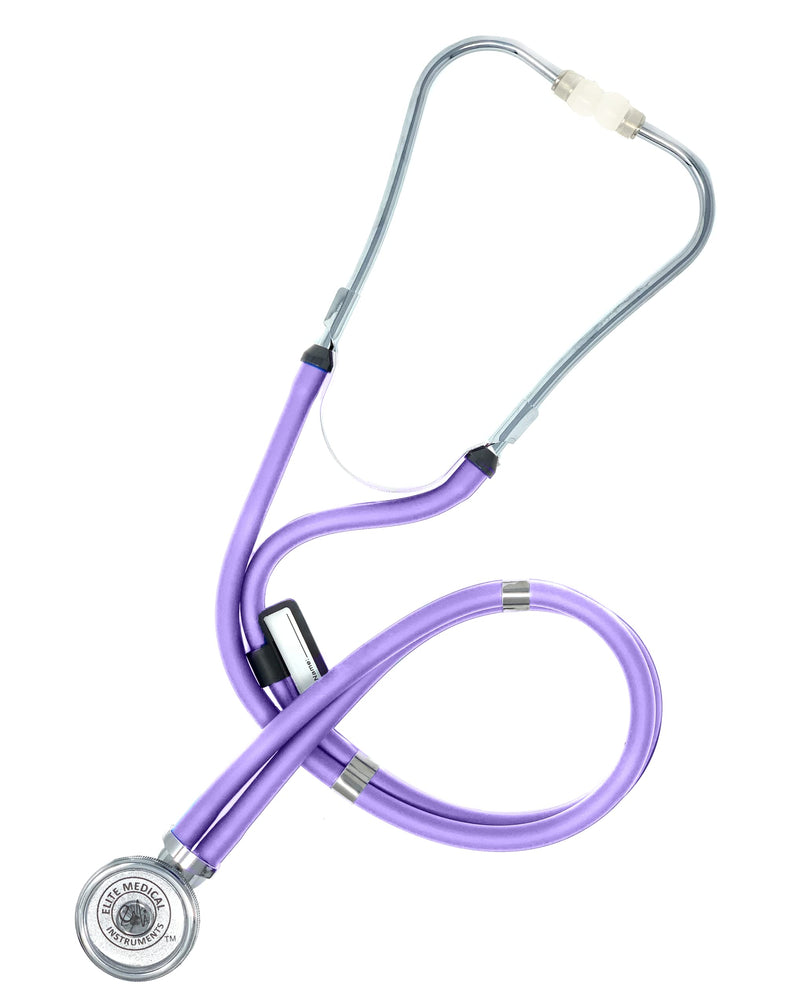 [Australia - AusPower] - EMI EBE-340 Sprague Rappaport Stethoscope with Black Aneroid Sphygmomanometer Manual Blood Pressure Cuff Set (Lilac/Black) Lilac/Black 