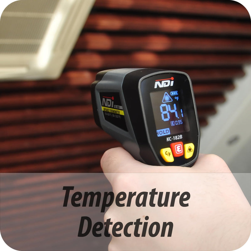 [Australia - AusPower] - NDI Infrared Thermometer Temperature Gun -58 F to 1022 F, Digital Laser Surface Temp Reader for Cooking, Pizza Oven, Candy, Griddle HVAC IR Thermometer Temp Gun 