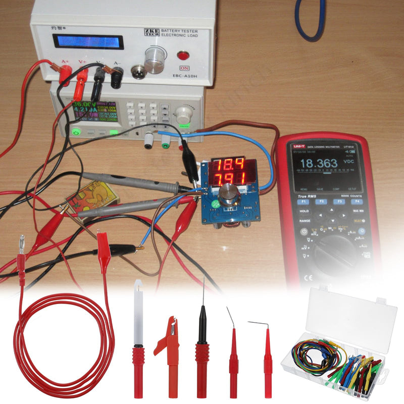 [Australia - AusPower] - 31PCS Back Probe Kit, Banana Plug to Copper Alligator Clip Automotive Test Leads Set, Insulation Wire Piercing Probes, Test Wires for Car Repairing Diagnostic Circuit Testing (30) 