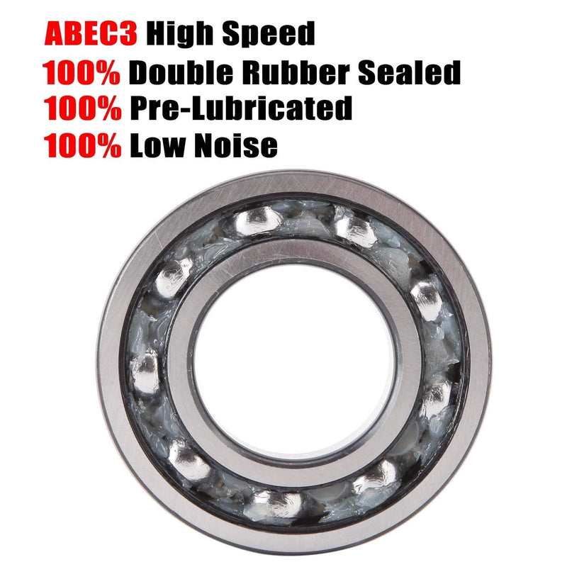 [Australia - AusPower] - Donepart 608-2RS Bearing, 608 Bearings, C3 High Speed 8mmx22mmx7mm Bearings, Double Sealed Small Bearings for Fidget Spinner, Skateboards, Scooter, 3D Printer, etc (20pack) 20 