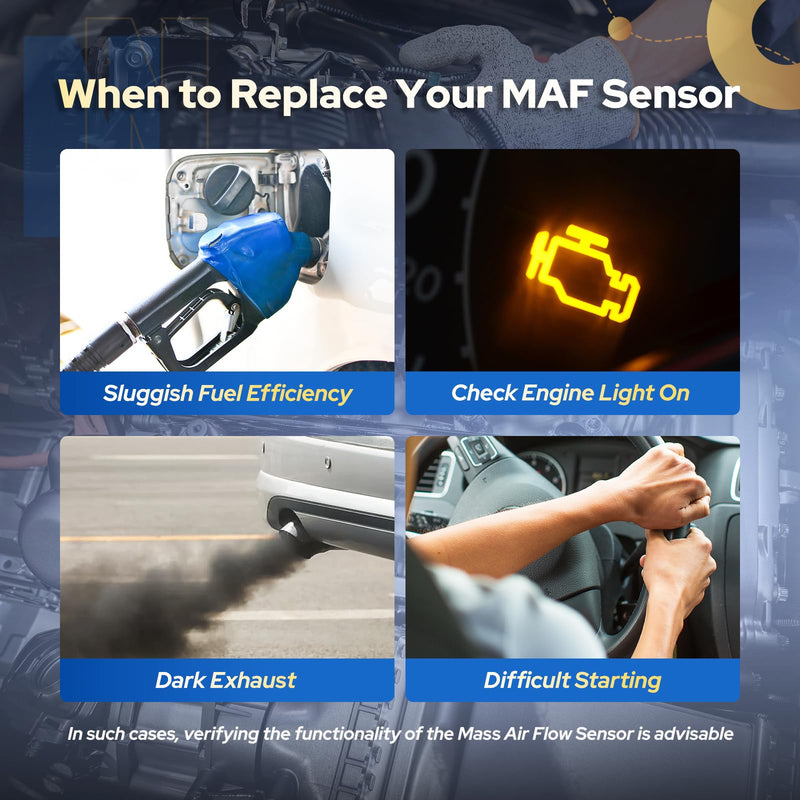 [Australia - AusPower] - ENA Mass Air Flow Sensor Meter MAF Compatible with Audi A4 A5 A6 Q3 Quattro Volkswagen VW Eos Jetta 2010 2011 2012 2013 2014 2015 2016 Replacement for 06J906461D 245-1282 MAS0402 MAF0116 