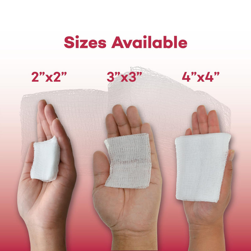 [Australia - AusPower] - Dealmed 2" x 2" Surgical Sponges, 8-Ply, Non-Woven Absorbent Gauze Sponges for Wound Care, First Aid Kits and Medical Facilities, 200 Count (Pack of 2) 2” x 2” 2 Pack 
