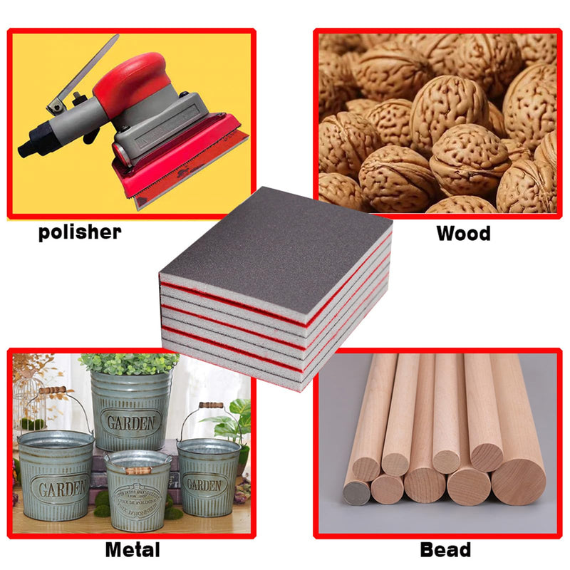 [Australia - AusPower] - YFLeomry Sanding Sponge Set of 24 Sanding Sponges Grit P180-P4000 Sanding Block Wet Sanding Sponge Sanding Pad Wet Dry Sandpaper for Wood Metal Paint Furniture Polishing Model Making Mix Grit-24pcs 