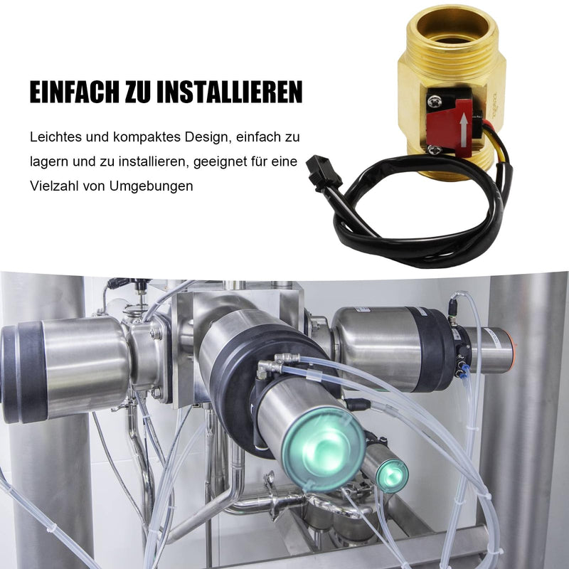 Hoypeyfiy 1 inch (1.3 inch) water flow sensor, stable hall flow meter for water heaters, water machines and industrial applications
