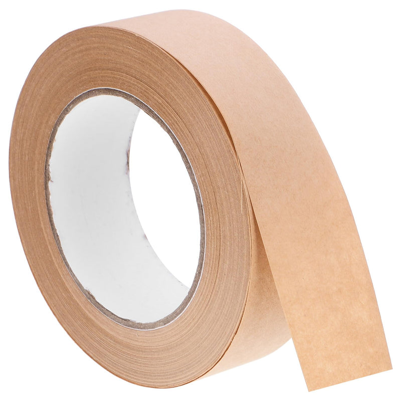 36mm Kraft Paper Tape for Watercolor Painting Stretching Professional Brown Wet Water Activated Packing Tape for Art Framing Picture Mounting Crafting Supplies, 1 Roll