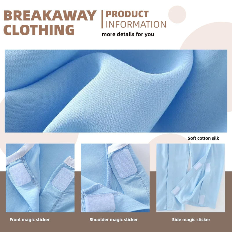 [Australia - AusPower] - WEEOATAR Hospital Gown Disability Aids for Kid Post Surgery Clothing, Full Open, Easy to Wear with Magic Stickers, Incontinence Clothing for Boys and Girls (Green, 150cm/59.0in) Green 