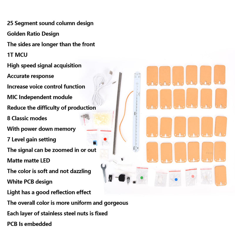 [Australia - AusPower] - DIY Spectrum Analyzer Kit KS25 Sound Control VU Meter Music Audio Spectrum Part for LED Music Spectrum 