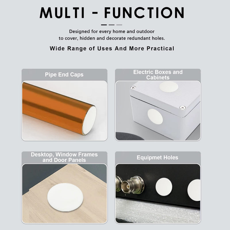 [Australia - AusPower] - 5/16"(8mm) White Plastic Plugs Snap in Locking Hole Panel Plugs Fastener Covers for Kitchen Cabinet Furniture Electric Boxes, Door Screw Hole Cover, Sheet Metal Tube Pipe Choke Plug, 70PCS 8mm(5/16") 