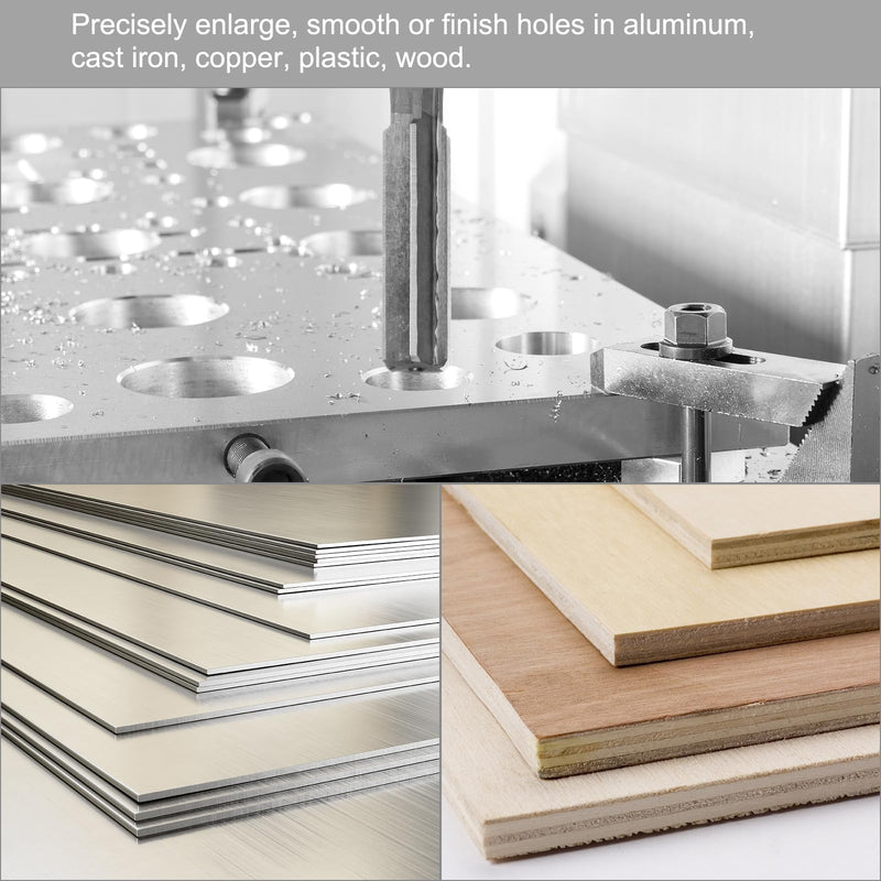 [Australia - AusPower] - QUARKZMAN Hand Reamers, 4 mm H7 Metric Reamer Drill Bit for Metal Wood Hole Reaming, Straight Groove High Speed Steel (HSS) Tool 4mm 