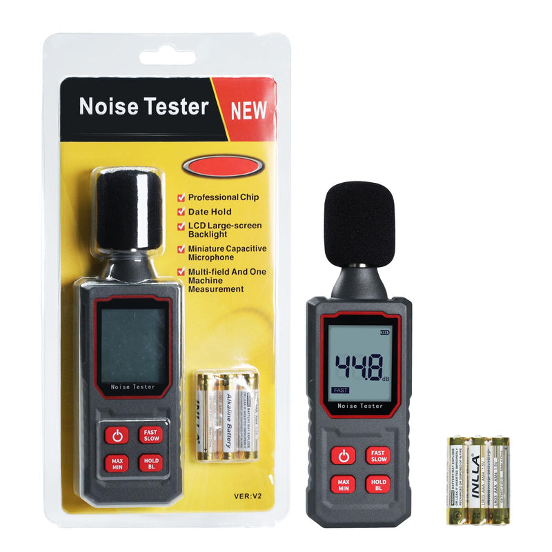 [Australia - AusPower] - Decibel Meter Sound Level Reader 30-130dB Handheld Sound Level Meter SPL Meter with Capacitive Microphone Sensor HD Backlight Display Portable db Meter Decibel Monitoring Tester 