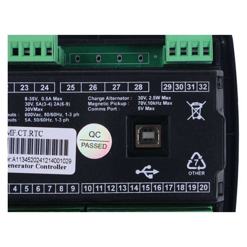 Self-Starting Control Module Genset Controller DSE4510 MKII DSE4510-35 with Monitoring Function LCD Display Compatible with Deep Sea Auto Start Generator EFI and Non-EFI