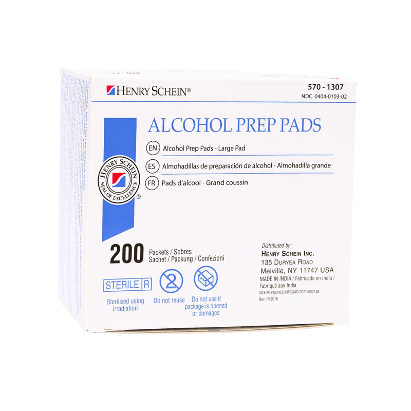 [Australia - AusPower] - Alcohol Prep Pads, Large, 2-ply, Sterile, Pack of 1 (200) 1 Count (Pack of 200) 