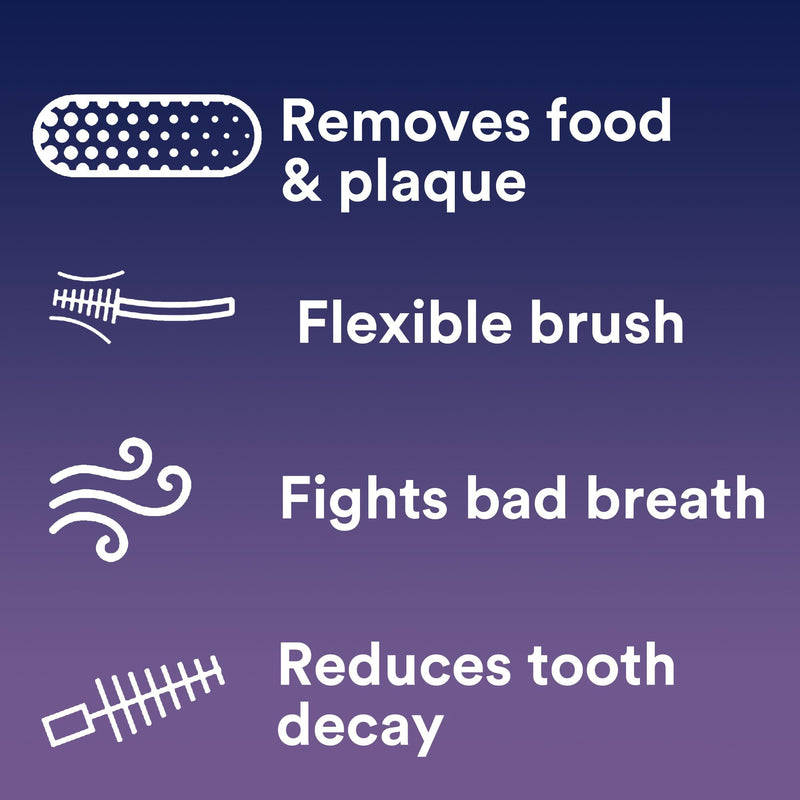 [Australia - AusPower] - DenTek Easy Brush Advanced Clean Interdental Cleaners, Standard, 16 Count, 6 Pack 16 Count (Pack of 6) 