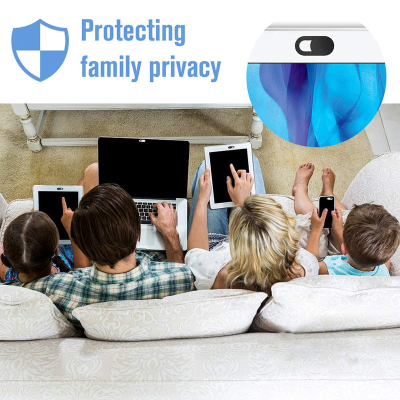 [Australia - AusPower] - Webcam Cover Slide,[6 Pack] Ultra-Thin Laptop Web Camera Cover Compatible with MacBook,Laptop,PC,Computer,iMac,iPad, iPhone Cell Phone etc. 0.022in Thick Web Blocker Protect Your Privacy and Security 3Pack White 3Pack Black 